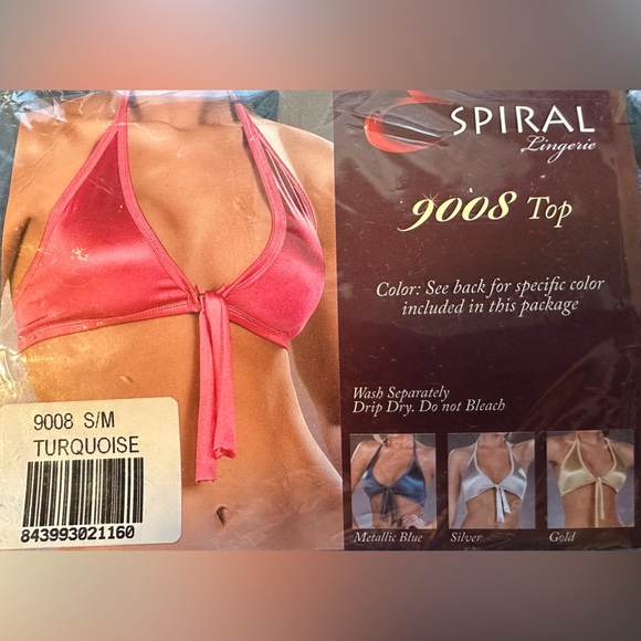 Spiral Lingerie Gold Tie top - Picture 2 of 2